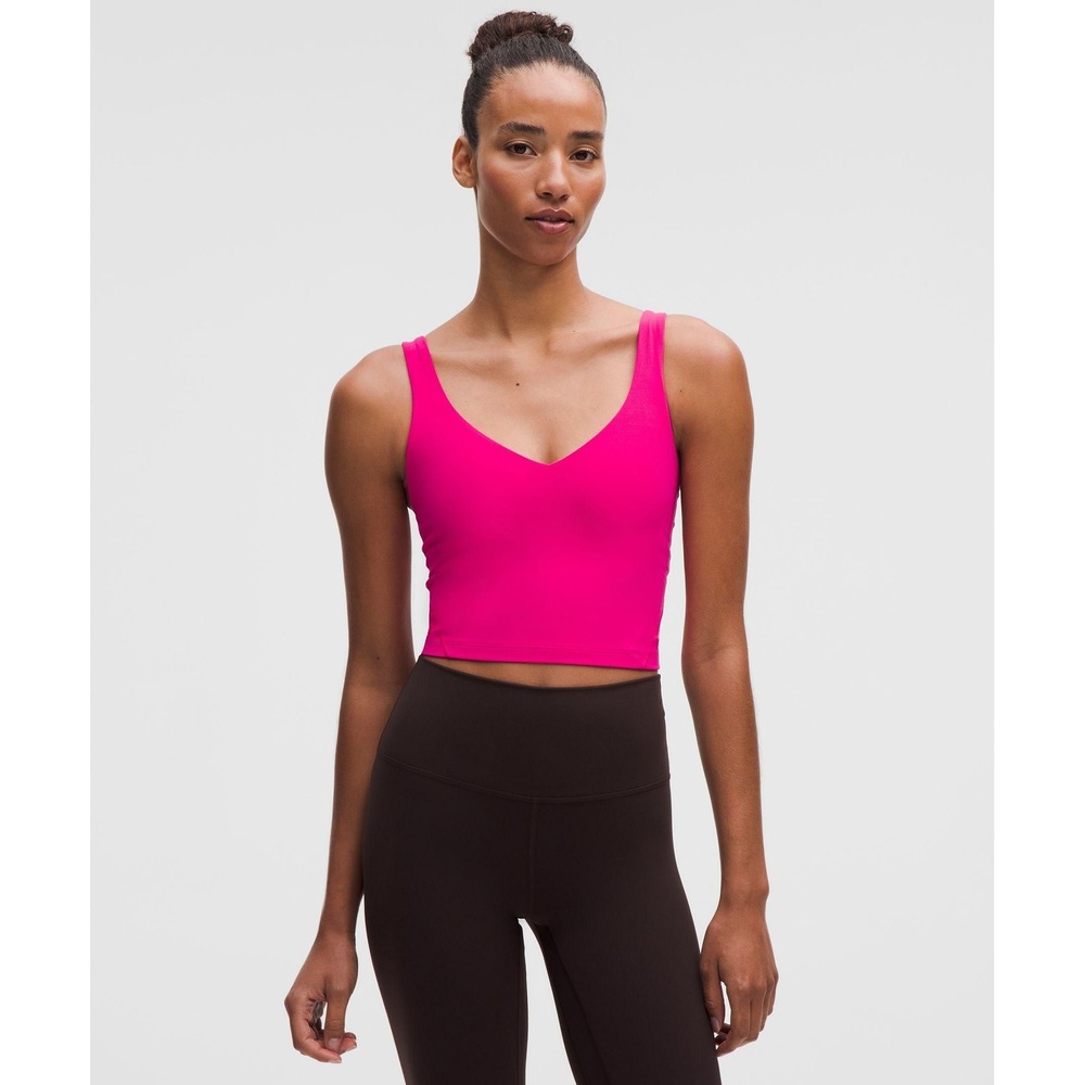 Lululemon Pink Align Tank Top Light Support Nulu Yoga Camisole Size 4